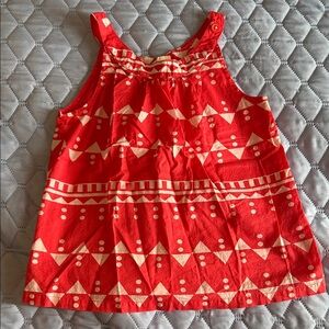 Crazy 8 Red and White Patterned Tank Top